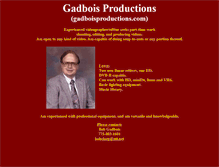 Tablet Screenshot of gadboisproductions.com